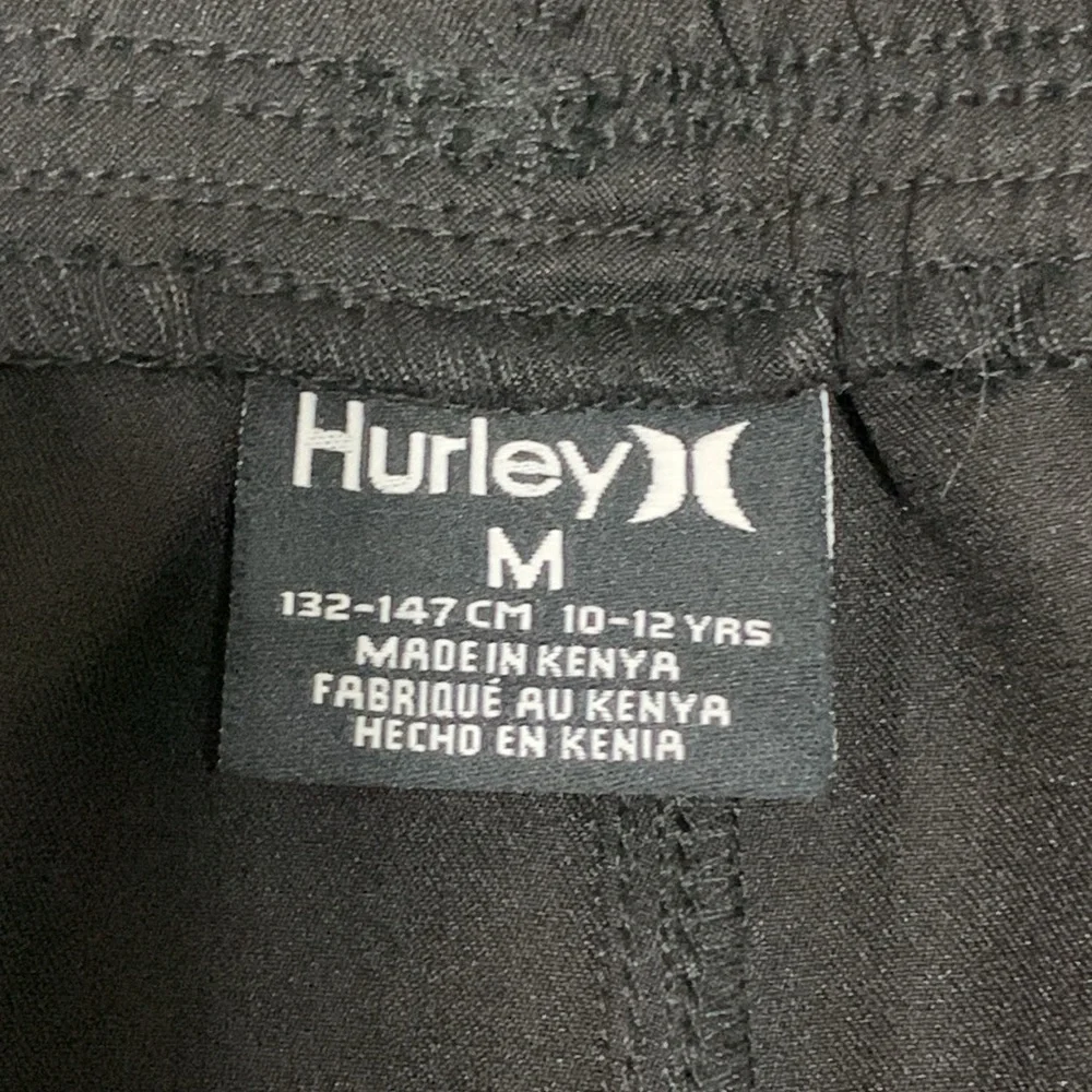 Hurley Boys Black 4-Way Stretch Hybrid Shorts Size Medium Quick‎ Dry Swim Kids